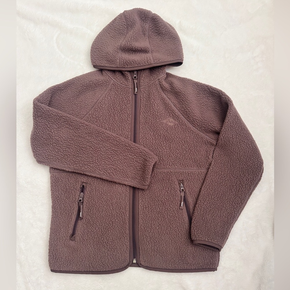 Aritzia  Polartec Thermal Pro fleece  Zip Hoodie eggplant/ xxs/ NWT